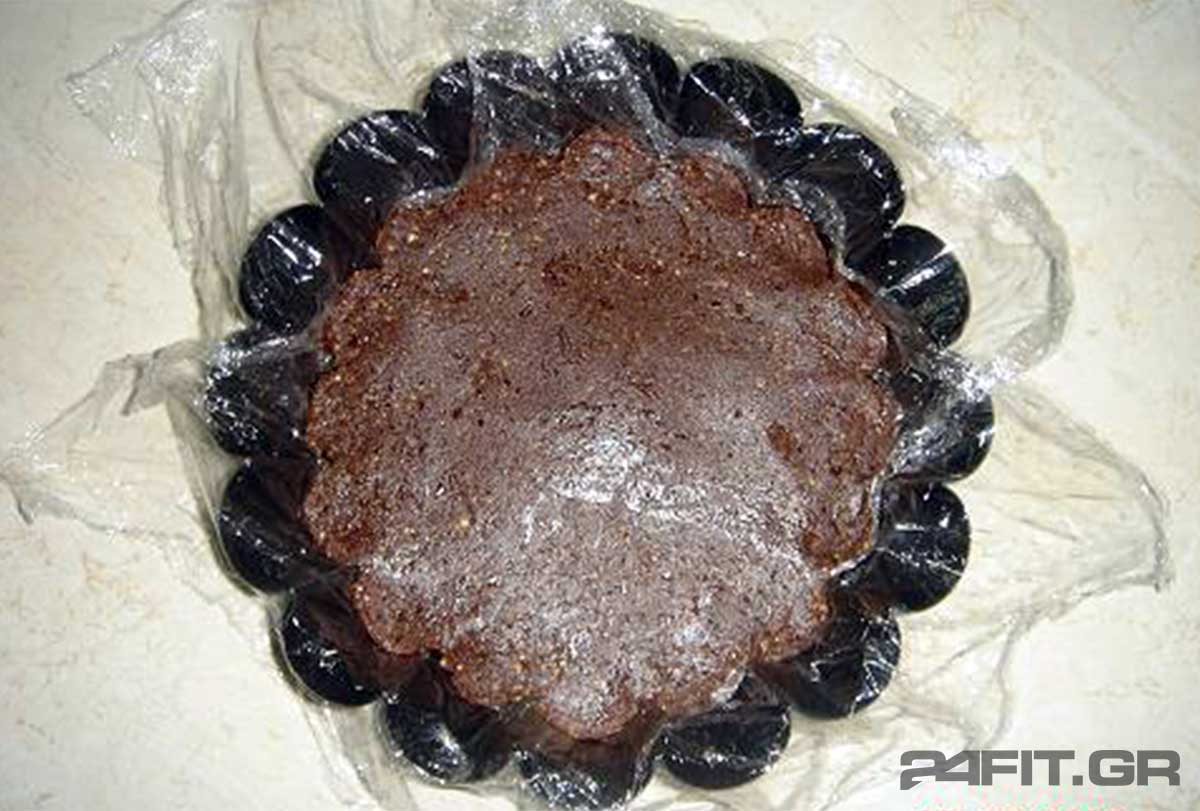 Ωμοφαγικό κέικ σοκκολάτας από ξηρούς καρπούς