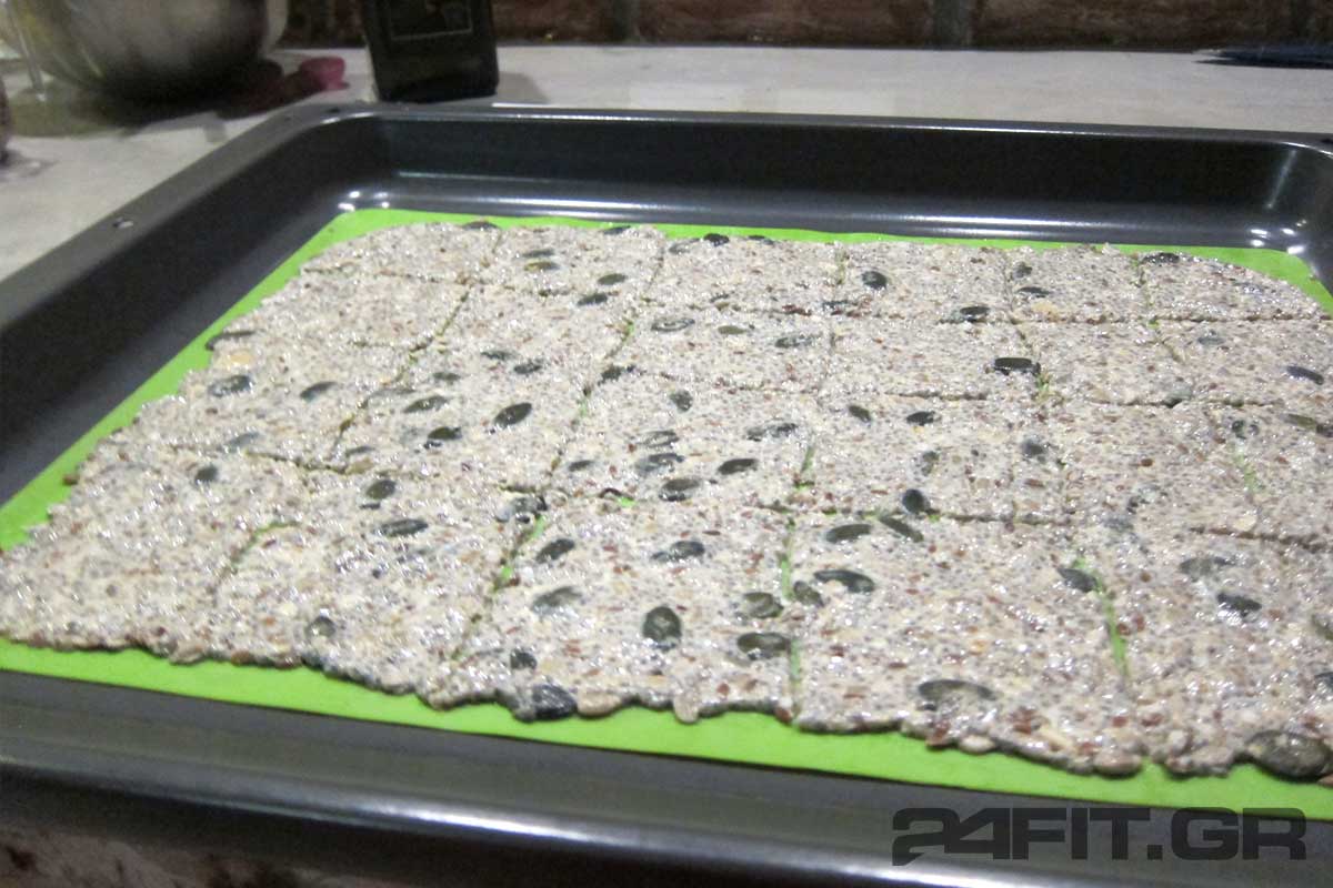 Κράκερ με σπόρους chia